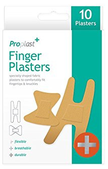 ProPlast Finger & Knuckle Plasters, Flexible Material - 10 Pack