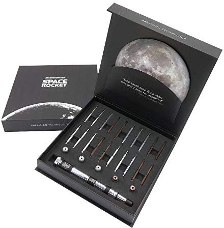 Space Rocket by Magnet Driver Präzisions-Schraubendreher-Set mit magnetischer Verlängerung für kleine Geräte und elektronische Werkzeug-Set (27-teilig)