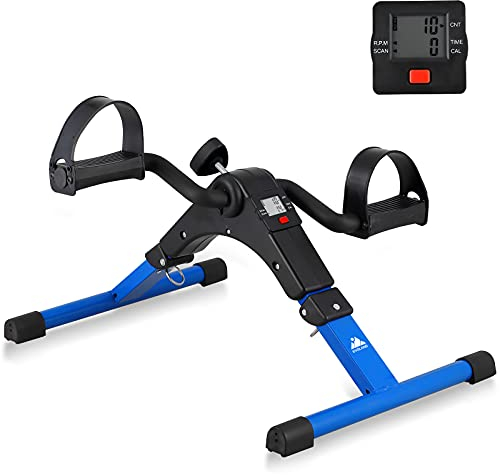 EVOLAND Mini Bike, Arm und Beintrainer Heimtrainer, Hometrainer, Fitnesstrainer, Sportgerät, Minifahrrad Bewegungstrainer Fitnessgerät für Zuhause Büro X1225