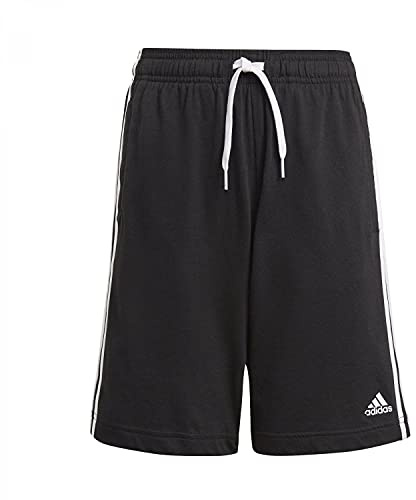 adidas Kids 3 Stripe Jersey Short Juniors Cotton