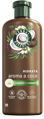 Herbal Essences Champú Hidratante Aroma Coco, 350 ml, Hidratación Intensa Para Pelo Muy Seco
