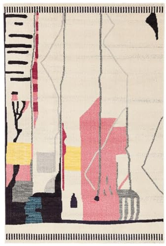 RugVista Zintra Matta, 200 x 300 cm, Rosa | Berber / Marocco, Rektangulär, Medellång lugg, Endast kemtvätt, Oeko-Tex 100, Vardagsrum, Sovrum, Kök