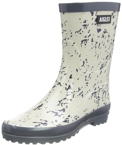 Aigle Eliosa Bott Pt Bottes en Caoutchouc pour Femme, Imprimé Neige, 40