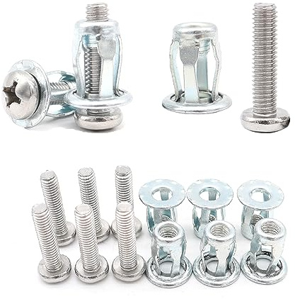 zalati Anclajes de pared huecos 12 tapones de pared de anclajes de tornillo pesados para sujetadores de paneles de yeso - M5