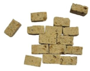 BLUSUPERSHOP Sie erhalten 20 Tuffsteine für Hirten Krippe 20 x 10 mm Dicke 8 mm echte Tuffstein Miniatur für Krippe San Greorio Armeno Handwerk Sheperds Crib