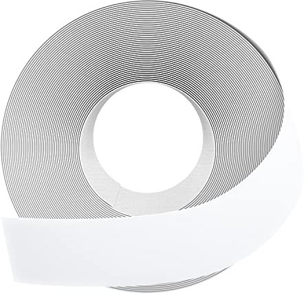 GSCIT Club White Melamine Edge Banding, 1 1/2 inch x 500ft Edge Banding with Hot Melt Adhesive Pre-glued Cabinet Edge Banding Flexible White Veneer Edging for Plywood Furniture Table