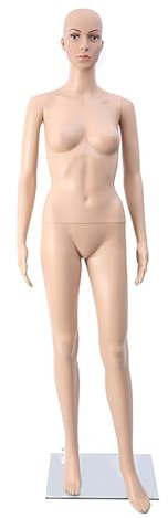 Rozhuhro Weiblich Schaufensterpuppe, Schaufensterpuppe, Schneiderpuppe, Zerlegbare Puppe, Deko Mannequin, Schaufensterpuppe Torso weiblich,1