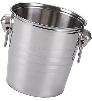 Cabilock Seau de Stockage à Usage Hôtelier Seau à Vin en Acier Inoxydable Seau à Bière Seau à Glace pour Boissons Rafraîchissantes