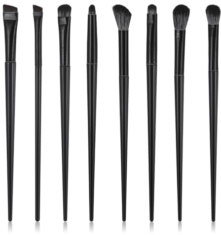 Set di 8 pennelli per ombretto, set di pennelli per trucco, ombretto, pennello per gli occhi, set di pennelli per gli occhi, set di pennelli per trucco, fondotinta professionale di ombretto, cipria,