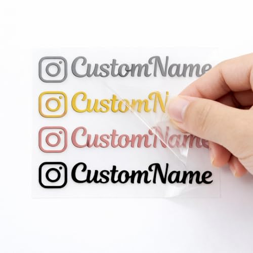 Jishiletao Social Media Aufkleber, Vinyl mit Folien-Finish, Wasserdicht, Modern, Auto, LKW, Motorrad, Laptop, Unternehmen, 2 Stück (Vinyl-Aufkleberfolie)