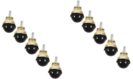 Angoily 10pcs Sturdy Office Chair Replacement Wheels Caster Wheels for Carpet Hard Floors
