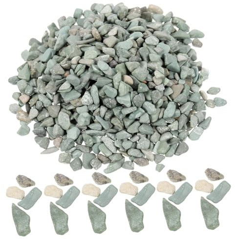FIXOSHEE Natural Limestone Stones Miniature Rock Material for Microlandscape Layout Table Decoration Fish Tank Garden Pathways Diy Craft Scenery 0.04In Size Bag