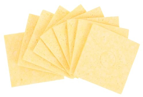 COHEALI 25pcs Soldering Iron Sponge High Temperature Cleaning Pad for Solder Tip Soldering Iron Sponge for Welding Cleaning