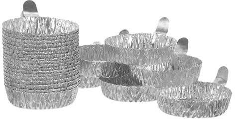 Veemoon 100 Coupelles de Pesée Aluminium Jetables 42 Ml Plateaux de Pesée de Laboratoire Résistants à Haute Température, Légers et Adaptés pour Peser Liquides et Poudres en Milieu