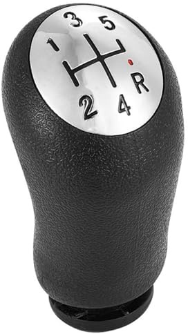 GWEOR Pomo Palanca de Cambios 5 Velocidades para 3 4 2 2 2, Pomo de Cambio de Marchas Universal para Coche, Repuesto de Palanca Manual Negro