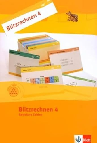 Blitzrechnen 4: Kartei Klasse 4: Basiskurs Arithmetik (Programm Mathe 2000+)