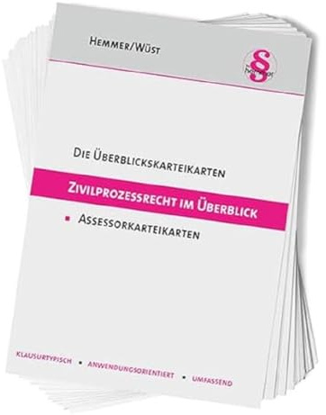 42300 - Assessor Übersichtskarteikarten - Zivilprozessrecht: Klausurtypisch - Anwendungsorientiert - Umfassend (Karteikarten - Zivilrecht)