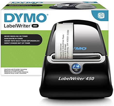 DYMO LabelWriter 450 Label Maker | Direct Thermal Label Printer | Fast Printing of Labels, Barcodes & More (51 per Minute) | Computer Connection | For Home & Office