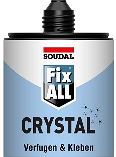 Soudal Fix ALL Crystal, Universalkleber, 290ml, transparent, mit Clipdüse