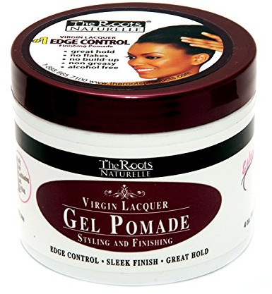 Virgin Lacquer Gel Pomade For Edges, Natural And Relaxed Hair, Locks, Twist, Mens Grooming and Braids Control (4 oz Jar)