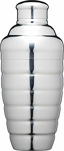 BarCraft Shaker per Cocktail in Acciaio Inox, Include Colino e Coperchio, 500 ml