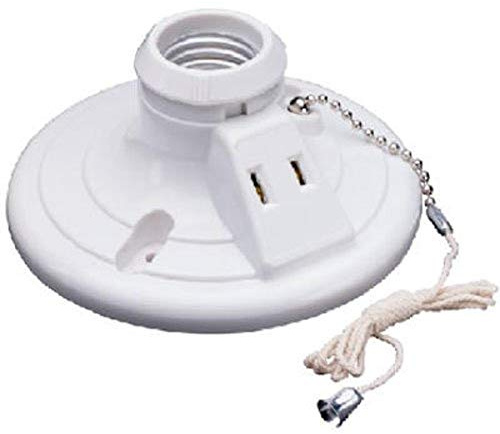 Legrand Pass & Seymour S860WCC18250V 250W Phenolic Lamp Holder, White (1 Count)