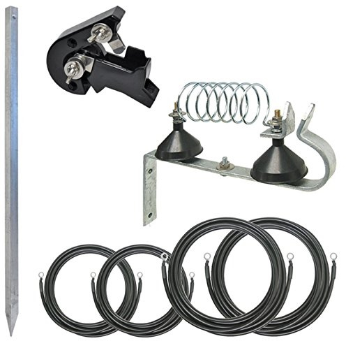 VOSS.farming Anschlußset, Zaunschalter + Blitzschutzdrossel + Erdungspfahl & Kabel