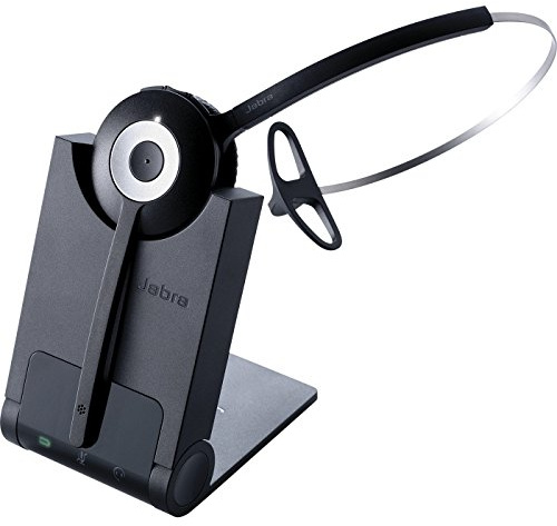 Jabra PRO 920 Monophon Kopfhörer mit Kopfbügel Schwarz – Kopfhörer (Anrufzentrum/Büro, einophonisch, Kopfband, Schwarz, kabellos, 120 m)