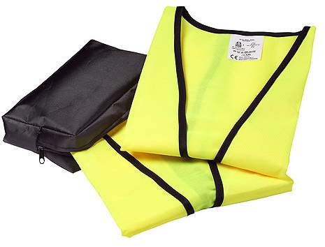 elasto Warnwesten Set im Etui nach EN ISO 20471 Zertifiziert Warnweste Gelb Einheitsgröße XXL mit Reflektorstreifen (2)