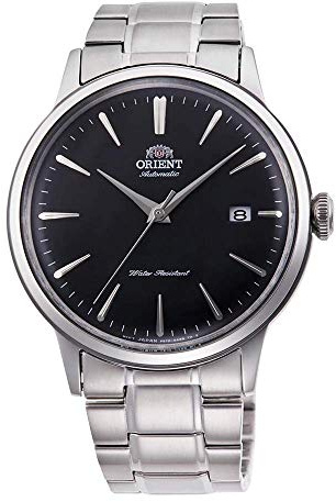Orient Herren Analog Automatik Uhr mit Edelstahl Armband RA-AC0006B10B, Silber