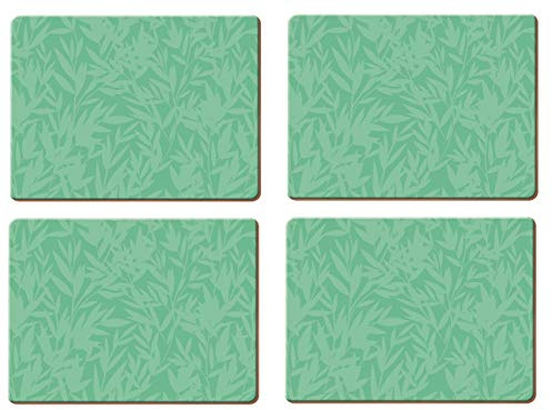 Creative Tops OTT Cork Placemat Set/Table Mats with 'Pandicorn' Design, Green, 29 x 21.5 cm, Set of 4