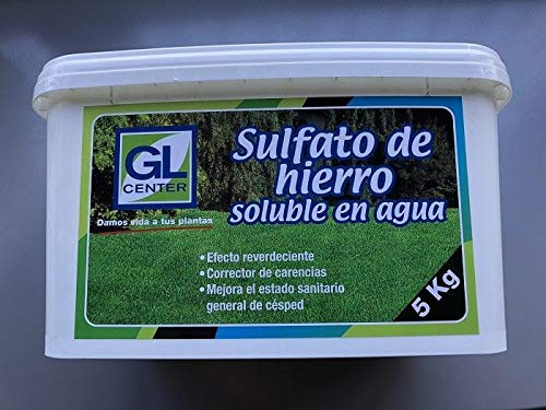 GL CENTER Abono Sulfato Ferroso Soluble en Agua 5 Kg