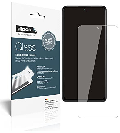 dipos I 2X Protector de Pantalla Compatible con Xiaomi Redmi Note 10 Pro Vidrio Flexible Cristal Proteccion 9H