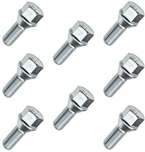 8X Radschrauben Radbolzen M12x1,25 24mm Kegelbund Kegel SW17 Längenauswahl