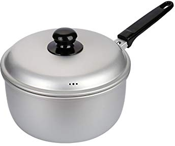 HMTE Pot à Lait à poignée Unique bouillant épaissir Pot en Aluminium à l'ancienne Domestique Japonais Casserole à gaz auxiliaire Pot de Nourriture