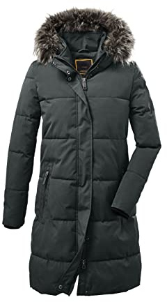 G.I.G.A. DX Donna Parka funzionale casual in look piumino con cappuccio GW 18 WMN QLTD PRK, Verde blu scuro., 36, 37508-000