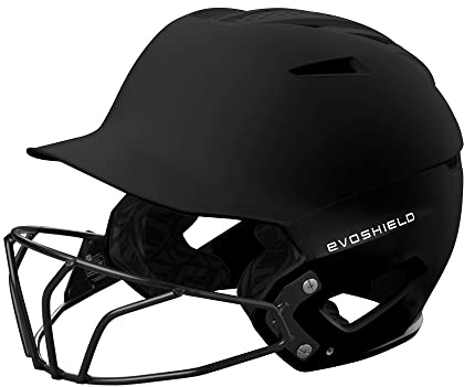 EvoShield XVT™ 2.0 Matte Batting Helmet with Facemask - Black, Large/X-Large