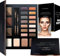 Youngfocus Augen-Makeup Brow Contour Kit | Glitzer Lidschatten Kupfer | Hochpigmentierter Feine Textur | Wasserfest & Langlebig |Vegan | Beste Geschenk
