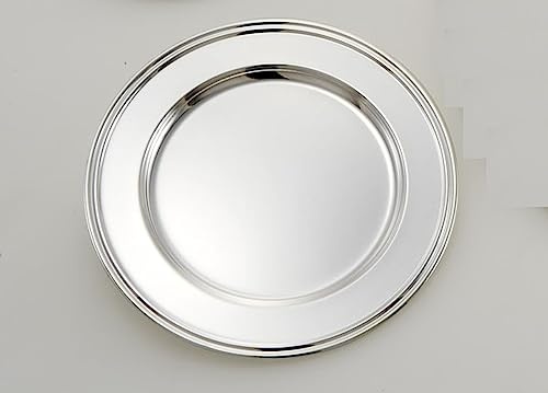 ROYAL QUEEN Sottobottiglia piattino pane in Sheffield placcato argento cod.SS01630SP cm diam.14 by Varotto & Co.