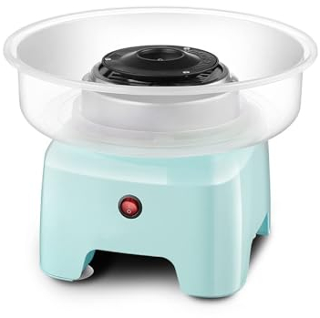 WBYDYS Candy Floss Cotton Candy Machine, Fancy Brushed Spun Sugar Machine - The Perfect Pink Candyfloss Maker For Kids & Adults, Ideal For Birthday Parties gifts blue