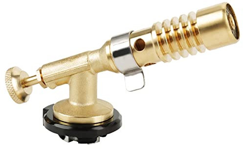 Haosie Blow Torch for Cooking, Kitchen Blow Torch, Butane Torch, Adjustable Flame Thrower, for Kitchen Outdoor BBQ Dessert Welding Craft Projects (Butane not Included)