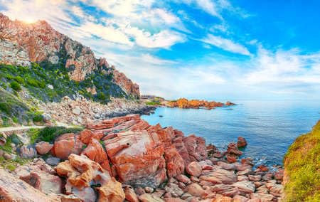 Acryl-Bild 100 x 60 cm: Fabelhafte Aussicht auf das beliebte Reiseziel Costa Paradiso. Malerische Landschaft des Mittelmeers. Standort: Costa Paradiso, (173720503)