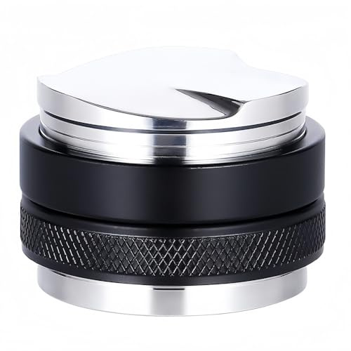 53mm 2‑in‑1 Espresso Distributor Tamper, Adjustable Depth Coffee Leveler | Dual‑head 2‑in‑1 coffee tool,adjustable depth for even ground distribution,great for home espresso preparation