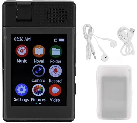 Lecteur De Musique Numérique Mp4 Portable avec Son HiFi 5 3 Enregistreur Caméra Rotative 180 Écran 2 5 Pouces Autonomie 50 Heures