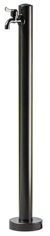 YZWZZXC Vertikale Garten Wassersäule, Edelstahl-wasserzapfsäule für Den Außenbereich, Einzelauslauf, Einfach und Stabil, Geeignet für Terrassen, Gärten und Parks(Black)