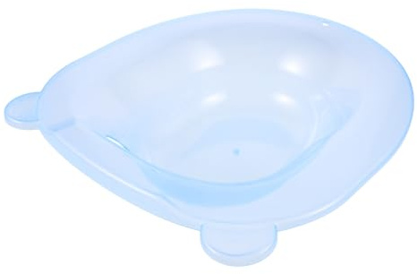 FRCOLOR Transparentes Sitzbad für Damen Postpartale Pflege Großes Stabiles Kunststoff Becken Tiefes Sitzbad für Toilettensitz Entspannend und Schmerzlindernd Geeignet für Schwangerschaft
