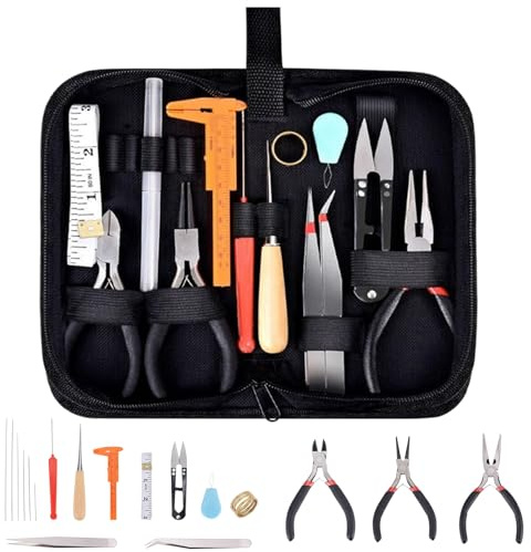 Smyckestång - Charm Tång Set, Halsband Tweezers Kit | Tillverkningsverktyg, Pärltillbehörsset, Hobbyer som gör tång, Verktyg