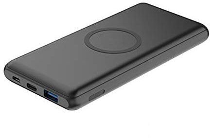 Power Bank,PowerBank Qi Wireless, 10000mAh 10W Fast Qi Wireless External Battery Pack with Dual Input (Type-C & Micro USB) Compatible XS/XR/XS Max/8/8 Plus and More Devices