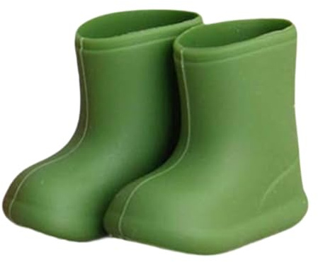 Miniatur Regenstiefel, Puppenschuhe für 1/12 BJD Puppen, Stofftier, Ob11, Puppenschuhe, Simulationsmodell, Puppenzubehör, Grün
