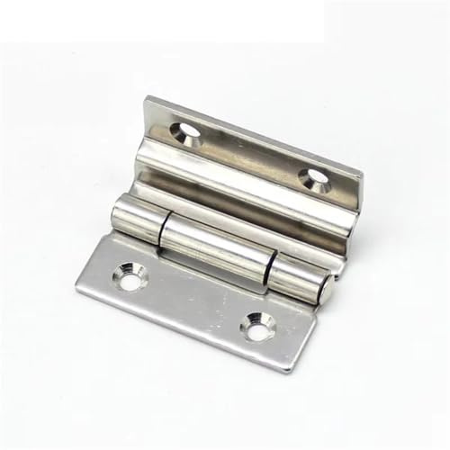 Charnière double coudée à angle droit, pliable, en acier inoxydable 304, 180 degrés, 1 pièce
